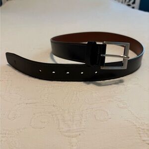 Men’s Original Penguin Black and Brown Leather Belt
